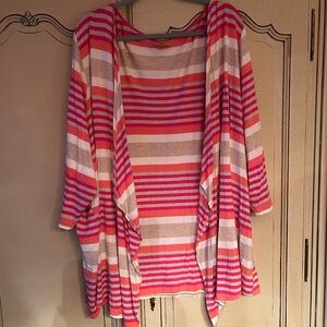 Lane Bryant 26/28 Striped Cardigan